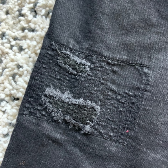 Girls black jeans with heart detail - Picture 6 of 10